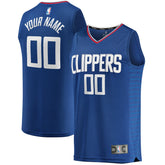 Fanatics LA Clippers Fast Break Custom Replica Jersey Royal