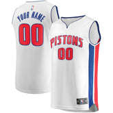 Fanatics Detroit Pistons Fast Break Custom Replica Jersey White sale