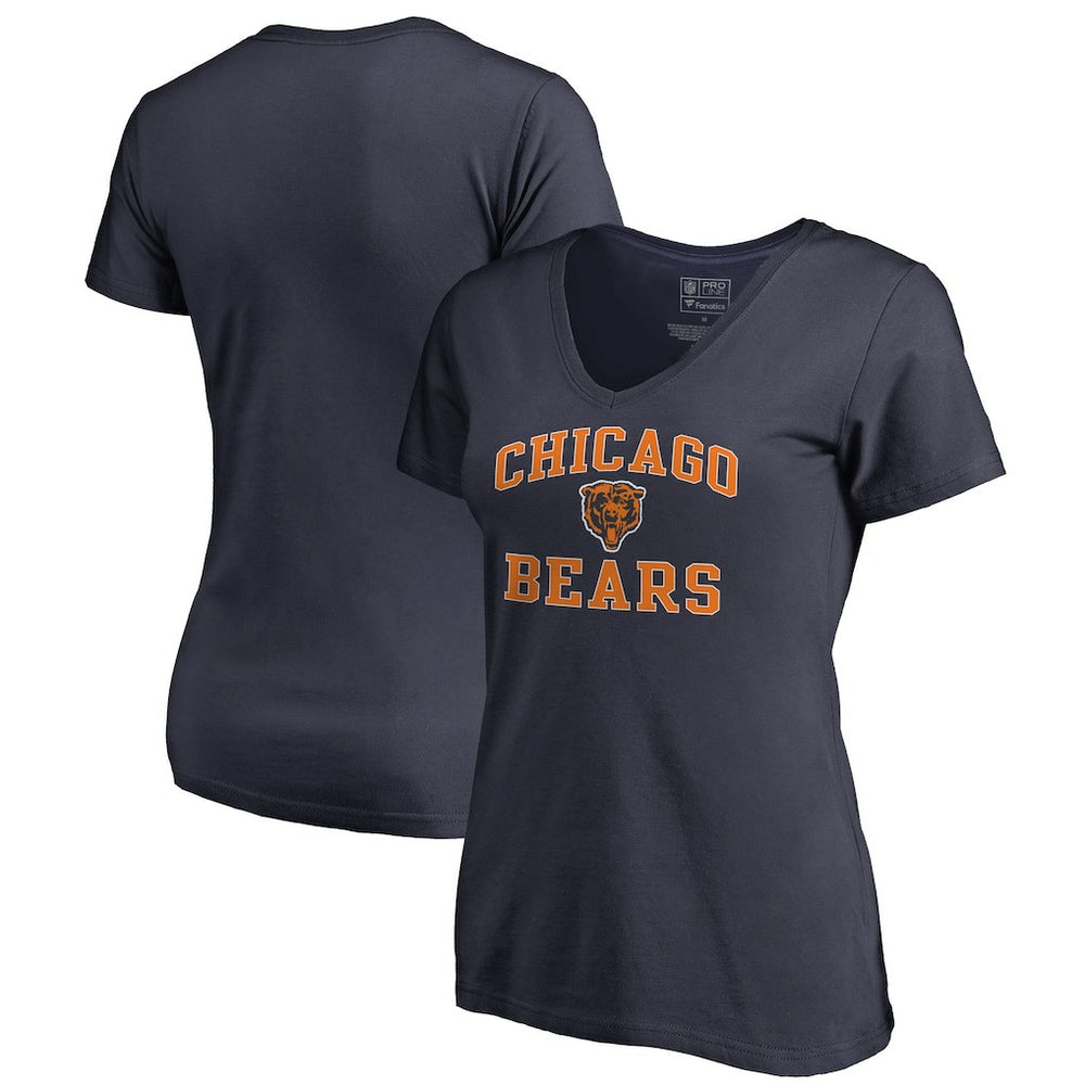 Women's Vintage Collection Victory Arch V-Neck T-Shirt - Chicago Bears T-shirts