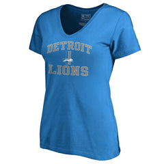 Women's Vintage Collection Victory Arch V-Neck T-Shirt - Detroit Lions T-shirts