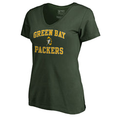 Women's Vintage Collection Victory Arch V-Neck T-Shirt - Green Bay Packers T-shirts