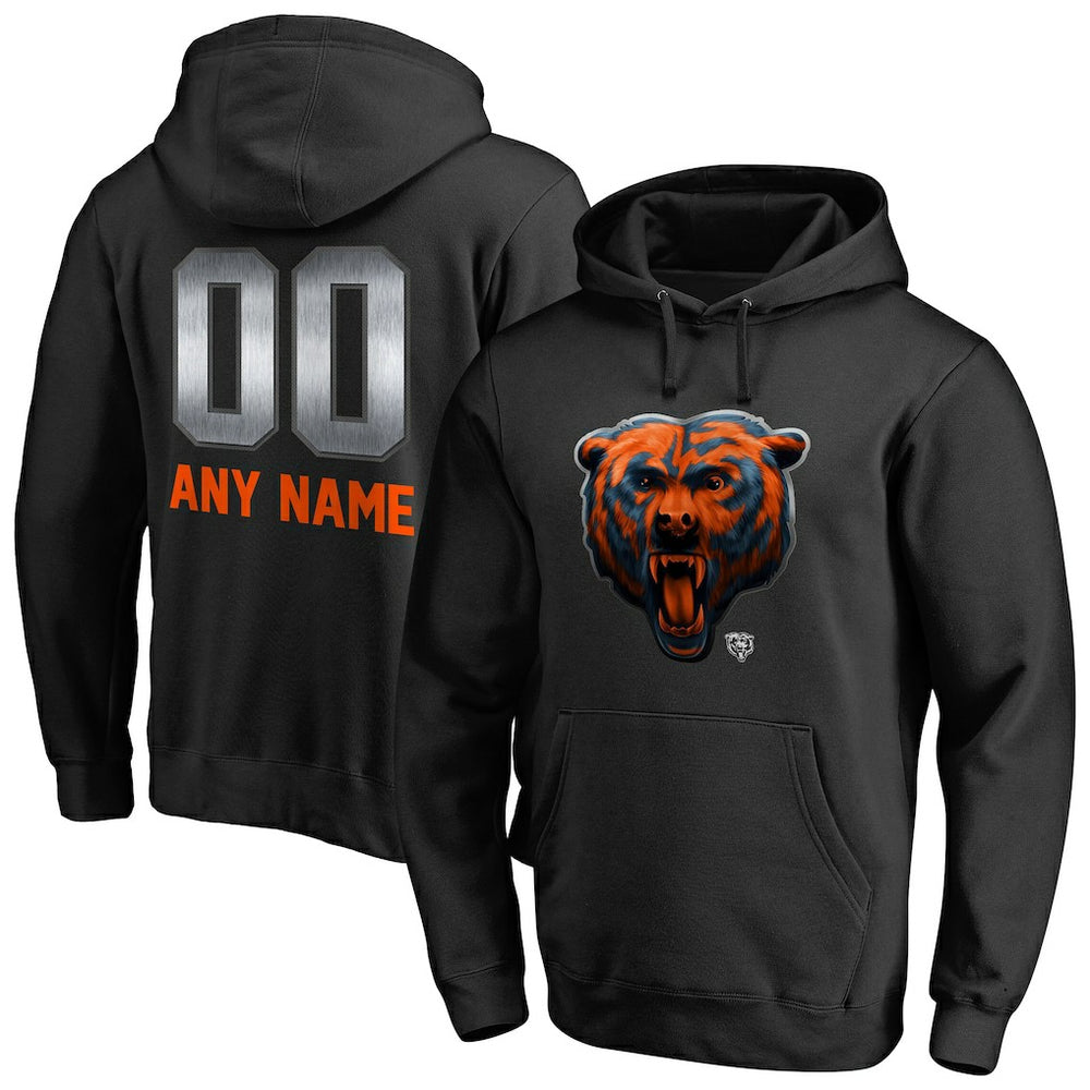 Personalized Midnight Mascot Pullover Hoodie - Chicago Bears Hoodies