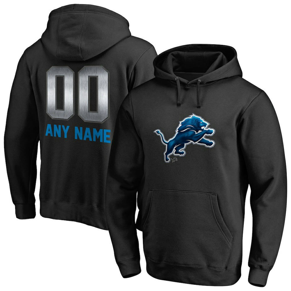 Personalized Midnight Mascot Pullover Hoodie - Detroit Lions Hoodies