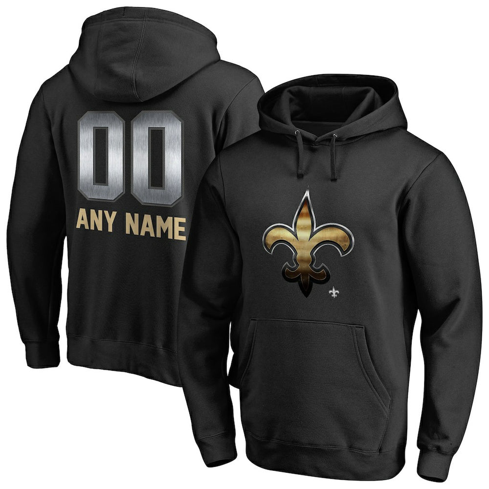 Personalized Midnight Mascot Pullover Hoodie - New Orleans Saints Hoodies