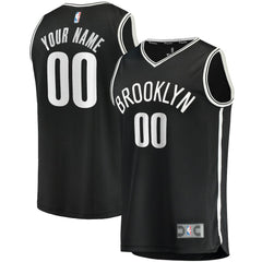 Fanatics Brooklyn Nets Youth Fast Break Custom Replica Jersey Black