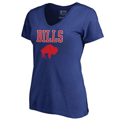 Women's Vintage Team Lockup V-Neck T-Shirt - Buffalo Bills T-shirts