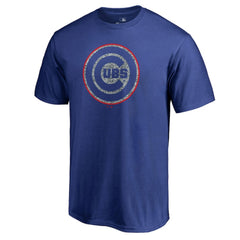 Royal Chicago Cubs Static Logo T-Shirt