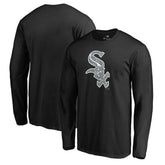 Black Chicago White Sox Static Logo Long Sleeve T-Shirt