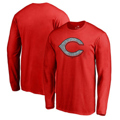 Red Cincinnati Reds Static Logo Long Sleeve T-Shirt