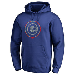 Royal Chicago Cubs Static Logo Pullover Hoodie