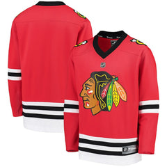 NHL Chicago Blackhawks Fanatics Youth Home Replica Blank Jersey