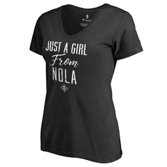 New Orleans Pelicans Women's Just a Girl V-Neck T-Shirt