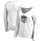 Sacramento Kings Women's Splash Long Sleeve V-Neck T-Shirt