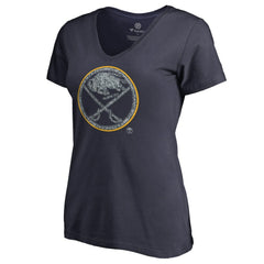 NHL Buffalo Sabres Women's Static Logo V-Neck T-Shirt