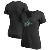NHL Dallas Stars Women's Static Logo V-Neck T-Shirt
