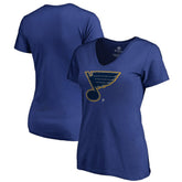 NHL St. Louis Blues Women's Static Logo V-Neck T-Shirt
