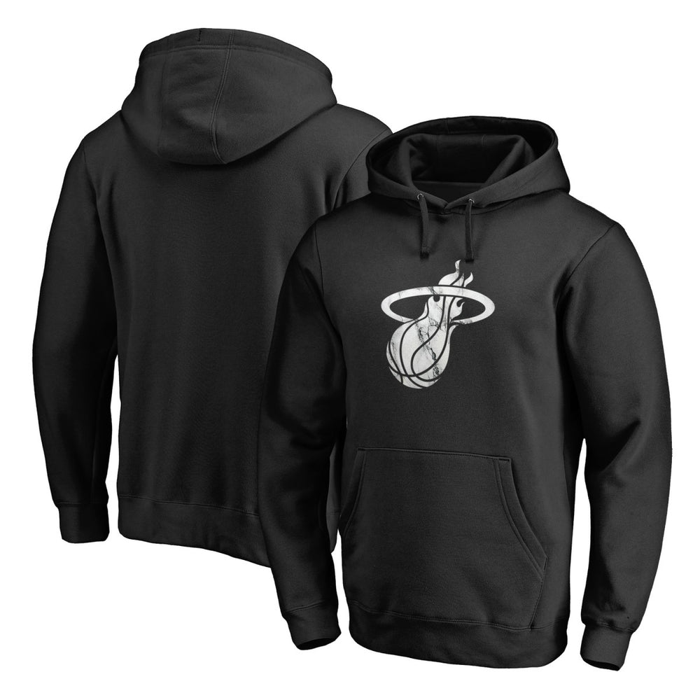 Miami Heat Marble Logo Pullover Hoodie