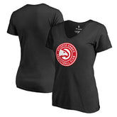 Atlanta Hawks Women's Primary Logo V-Neck T-Shirt