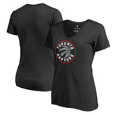Toronto Raptors Women's Primary Logo V-Neck T-Shirt