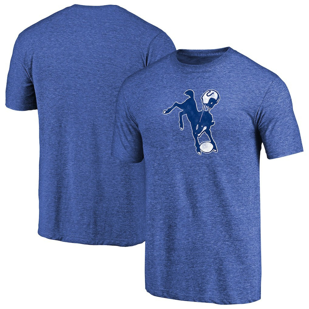 Throwback Logo Tri-Blend T-Shirt - Indianapolis Colts T-shirts
