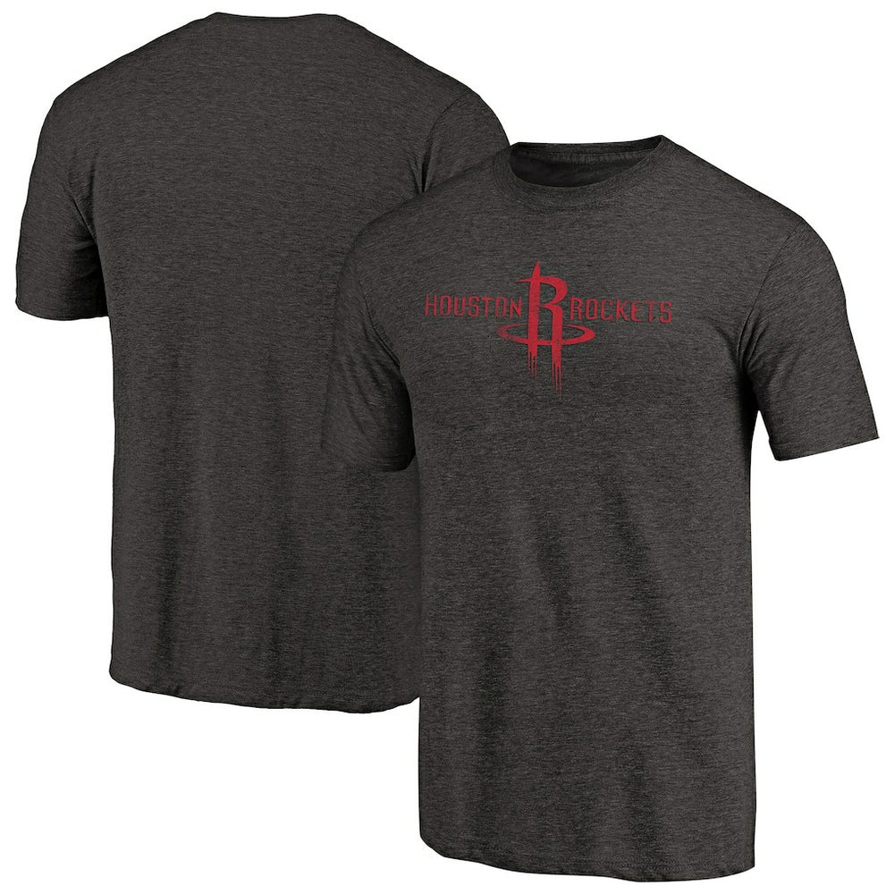 Houston Rockets Distressed Logo Tri-Blend T-Shirt