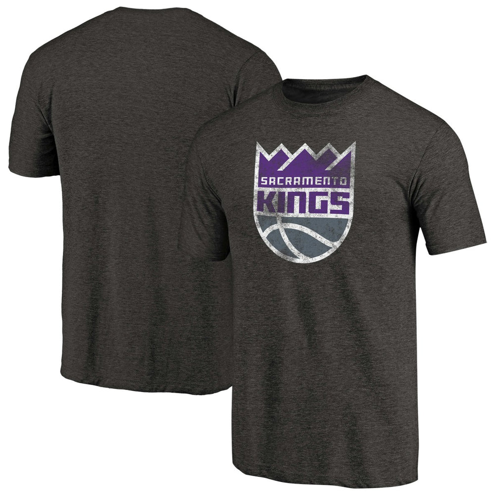 Sacramento Kings Distressed Logo Tri-Blend T-Shirt