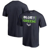 Alternate Team Logo Gear Blue & Green T-Shirt - Seattle Seahawks T-shirts