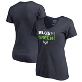 Women's Alternate Team Logo V-Neck T-Shirt - Seattle Seahawks T-shirts