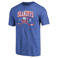 NHL New York Islanders Vintage Collection Line Shift Tri-Blend T-Shirt