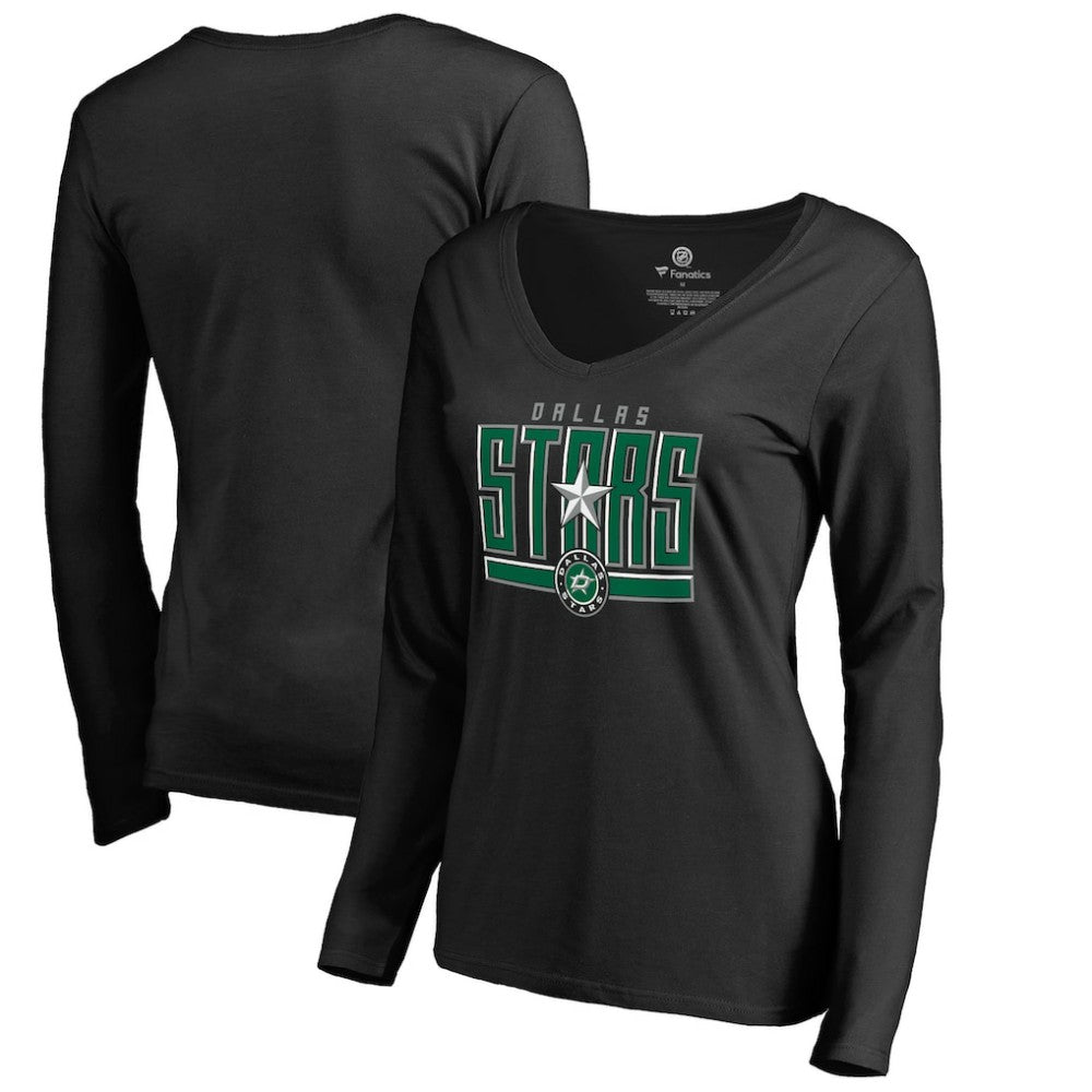 NHL Dallas Stars Women's Hometown Collection V-Neck Long Sleeve T-Shirt