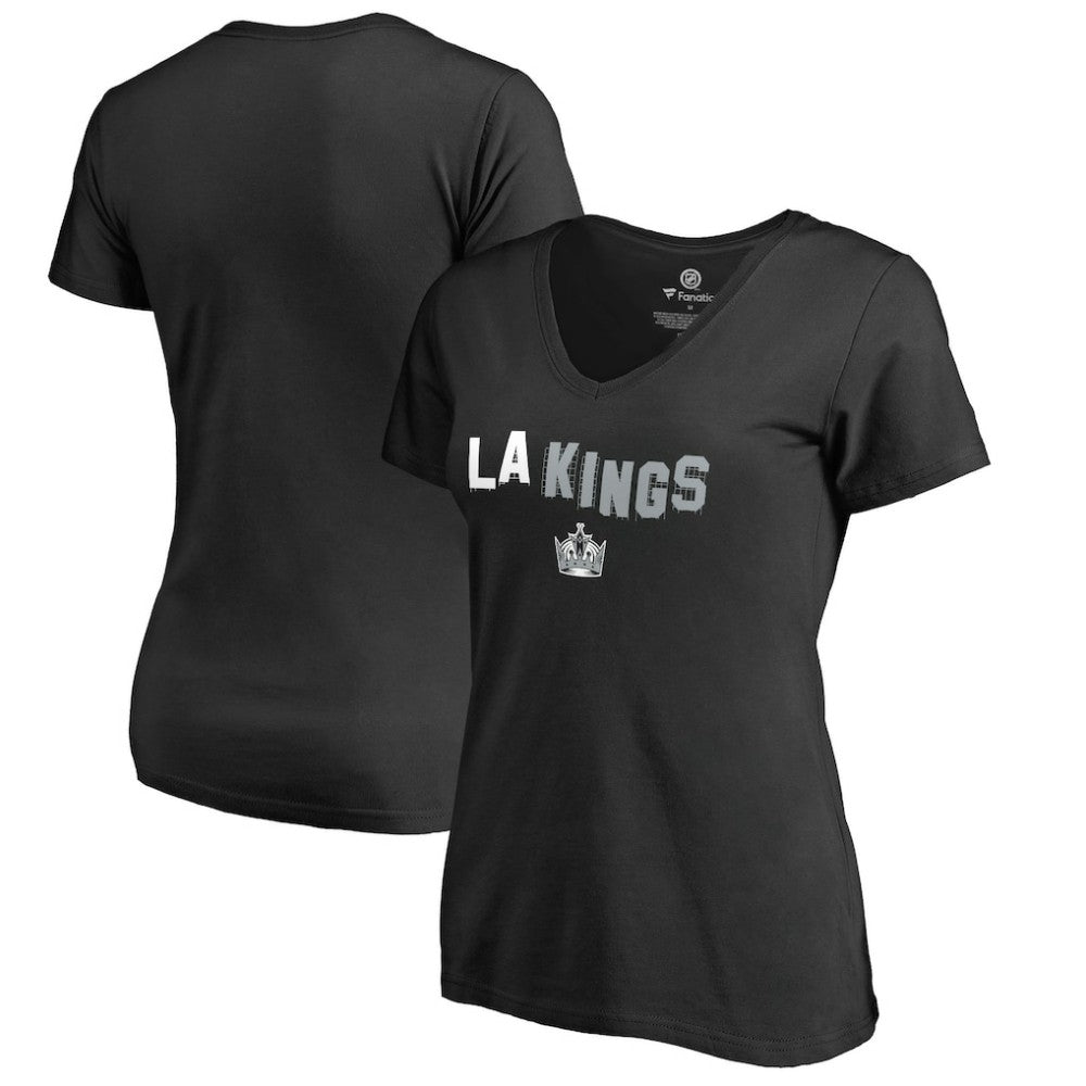 NHL Los Angeles Kings Women's Fan Favorite Team Slogan V-Neck T-Shirt