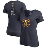 Nikola Jokic Denver Nuggets Women's Team Backer Name & Number V-Neck T-Shirt sale