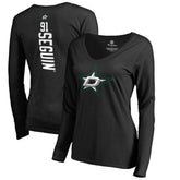 NHL Tyler Seguin Dallas Stars Women's Backer Name & Number Slim Fit Long Sleeve V-Neck T-Shirt
