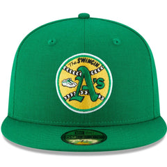 Green Athletics New Era Cooperstown Collection Wool 59FIFTY Fitted Hat