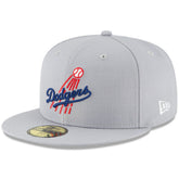 Gray Los Angeles Dodgers New Era Cooperstown Collection Wool 59FIFTY Fitted Hat