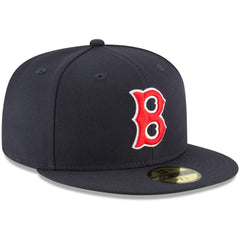 Navy Boston Red Sox New Era Cooperstown Collection Wool 59FIFTY Fitted Hat