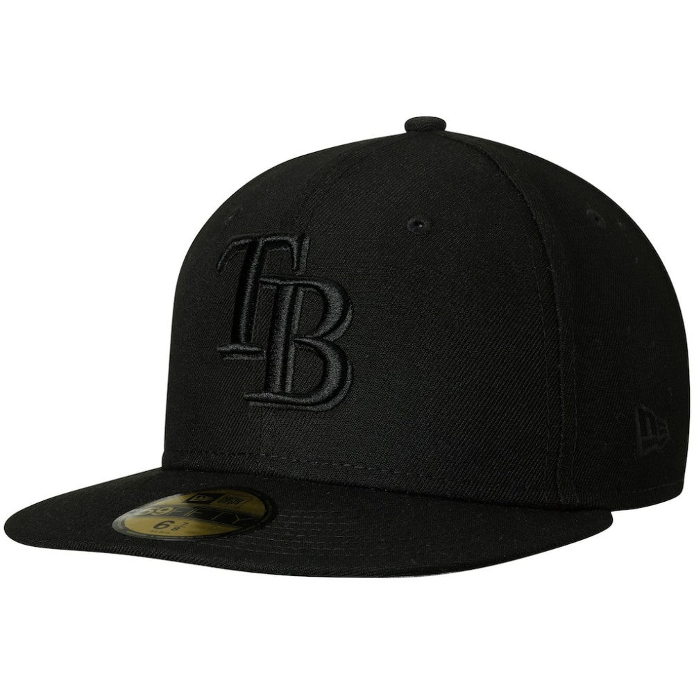 Black Tampa Bay Rays New Era Primary Logo Basic 59FIFTY Fitted Hat