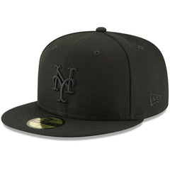 Black New York Mets New Era Primary Logo Basic 59FIFTY Fitted Hat