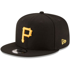 Black Pittsburgh Pirates New Era Team Color 9FIFTY Snapback Hat