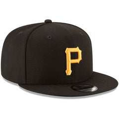 Black Pittsburgh Pirates New Era Team Color 9FIFTY Snapback Hat