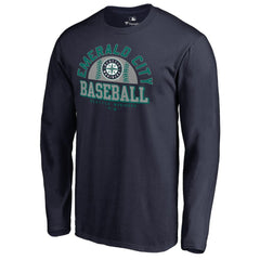 Navy Seattle Mariners Hometown Collection Cascadia Long Sleeve T-Shirt
