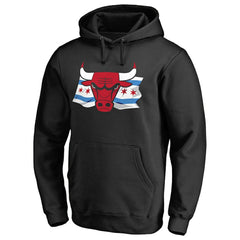 Chicago Bulls Hometown Collection Chicago Flag Pullover Hoodie