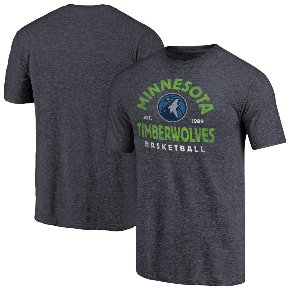 Minnesota Timberwolves Vintage Arch Tri-Blend T-Shirt