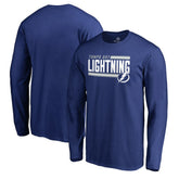 NHL Tampa Bay Lightning Iconic Collection On Side Stripe Long Sleeve T-Shirt