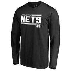 Brooklyn Nets Onside Stripe Long Sleeve T-Shirt
