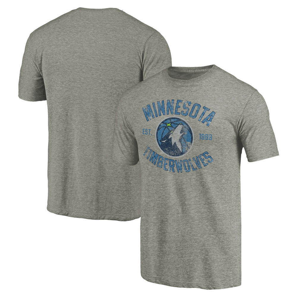 Minnesota Timberwolves Team Heritage Tri-Blend T-Shirt