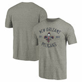 New Orleans Pelicans Team Heritage Tri-Blend T-Shirt
