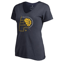 Indiana Pacers Women's X-Ray Slim Fit V-Neck T-Shirt