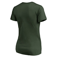 Milwaukee Bucks Women's X-Ray Slim Fit V-Neck T-Shirt