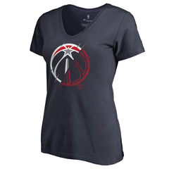 Washington Wizards Women's X-Ray Slim Fit V-Neck T-Shirt